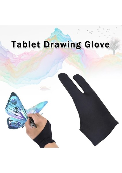 Siyah Stil Tablet Çizim Eldiven Sanatçı Eldiven iPad Pro Kalem Grafik Tablet Kalem Ekran Bilek Koruması Ergonomik Bileklik (Yurt Dışından) fırsatları