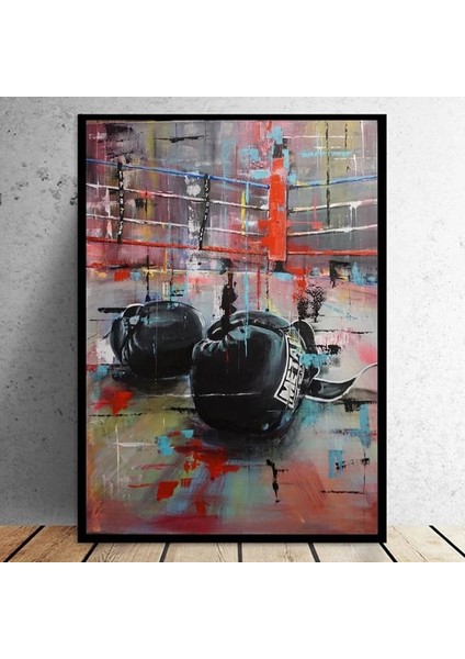 No.6 Tarzı 15X20 cm Çerçevesiz Soyut Grafiti Boks Eldivenleri Tuval Boyama Duvar Sanatı Oturma Odası Dekorasyon Posteri Tuval Boyama Sanatçısı Ev Dekorasyon (Yurt Dışından) modelleri
