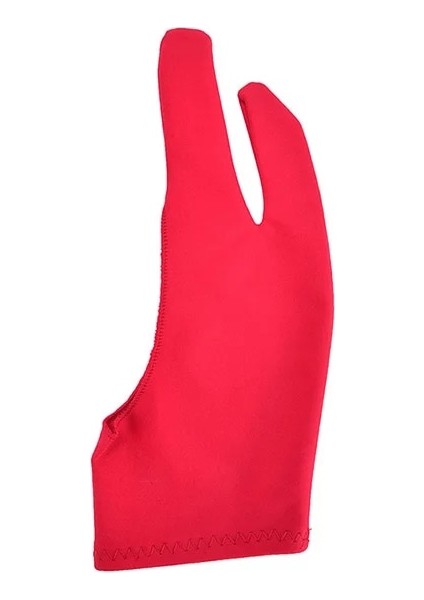 Kırmızı Stil S Beden 1 Adet Iki Parmakla Çizim Eldivenleri Hem Sağ Hem De Sol El Için Uygun Herhangi Bir Gra Çizim Tableti Için Kirlenme Önleyici Eldivenler (Yurt Dışından)