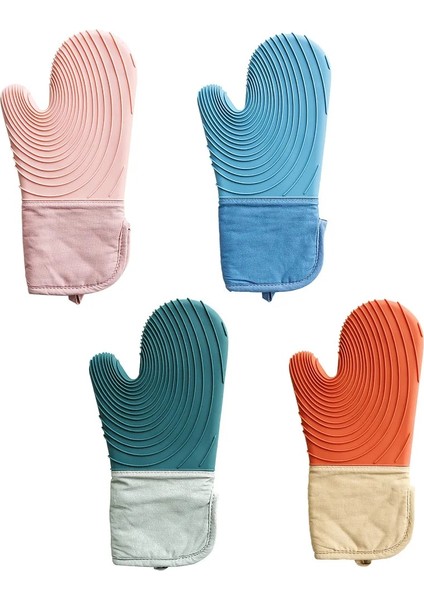 Göl Mavisi Tarzı Pişirme Eldivenleri Mutfak Isıya Dayanıklı Silikon Fırın Eldivenler Mutfak Gereçleri Ev Dayanıklı Kirlenme Önleyici Pamuk Su Geçirmez cm Bar (Yurt Dışından) fırsatları