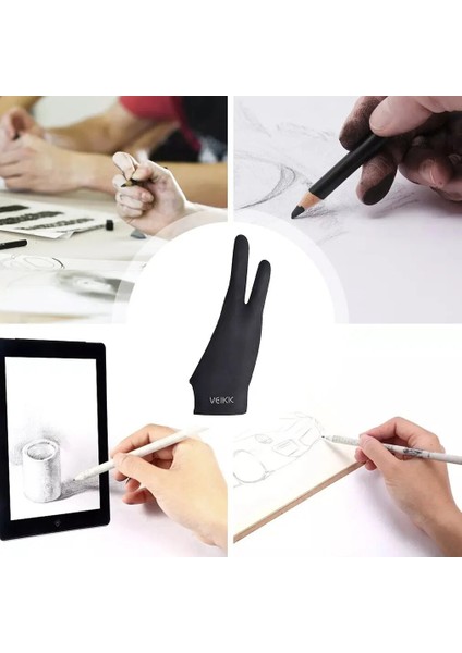 Çizim ve Eskiz Çizimi Aşınmaya ve Tere Dayanıklı 2 Parmak Eldivenler Tablet Kazara Dokunmayı Önleyen Özel Eldivenler (Yurt Dışından) fırsatları