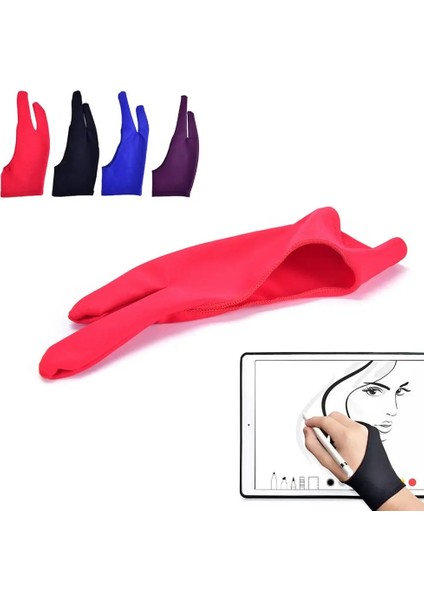 Siyah-S Tarzı Sanatçı Çizimi ve Kalem Grafik Tablet Pad Için 1 Adet Iki Parmak Kirlenme Önleyici Eldiven (Yurt Dışından) fırsatları