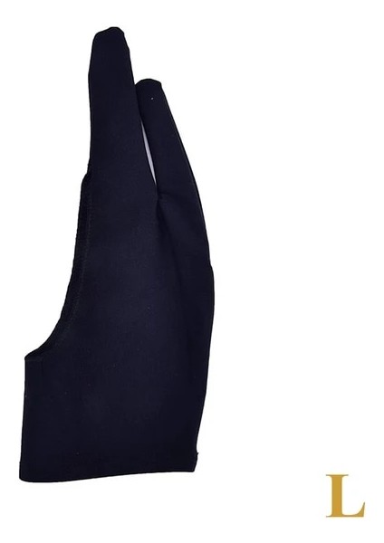 D Stili Siyah 2 Parmak Kirlenme Önleyici Eldiven, Hem Sağ Hem De Sol El Sanatçısı Için Herhangi Bir Gra Tablet Için Çizim (Yurt Dışından)