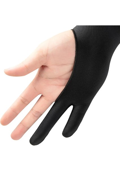 D Stili Siyah 2 Parmak Kirlenme Önleyici Eldiven, Hem Sağ Hem De Sol El Sanatçısı Için Herhangi Bir Gra Tablet Için Çizim (Yurt Dışından) fırsatları