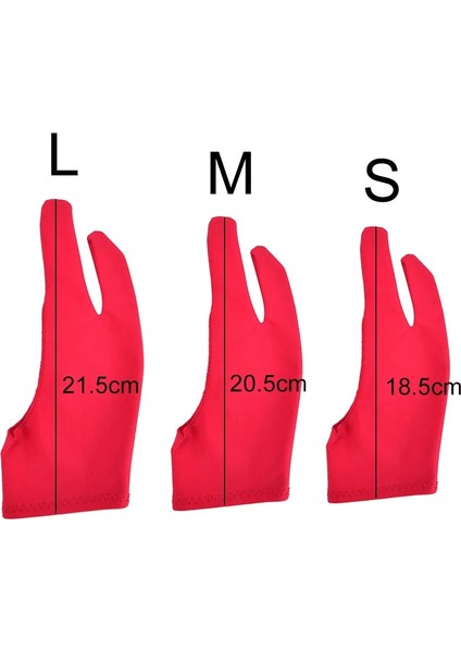 Mavi Herhangi Bir Gra Çizim Tableti Için Sanatçı Çizim Eldiveni 2 Parmak Hem Sağ Hem De Sol El Için Anti-Kirlenme 18.5cm (Yurt Dışından) modelleri