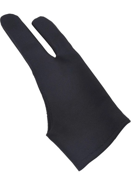 1 Bilgisayar Siyah 2 Parmak Kirlenme Önleyici Eldiven, Hem Sağ Hem De Sol El Için Sanatçı Herhangi Bir Gra Çizim Tableti Için Çizim (Yurt Dışından)