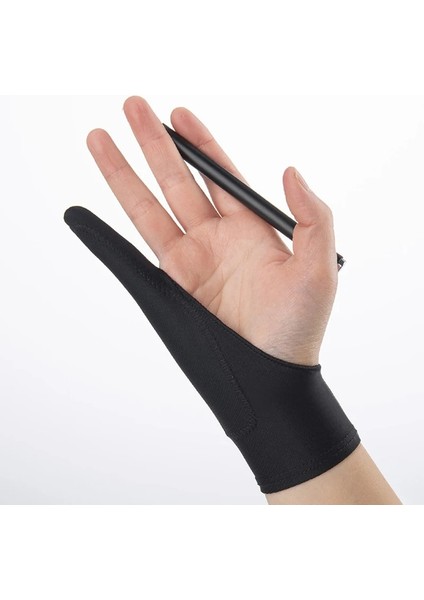 M Beden Herhangi Bir Gra Çizim Masası Için 1 Adet Sanatçı Çizim Eldiveni 1 Parmak Anti-Kirlenme Hem Sağ Hem De Sol El Çizim Eldivenleri (Yurt Dışından)