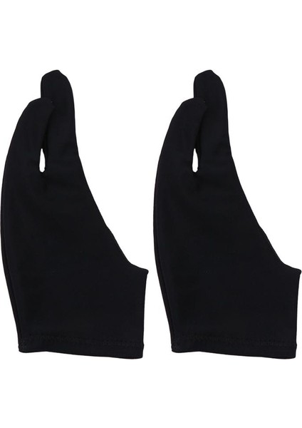 No.1 Tarzı S Beden Sanatçılar Öğrenci Ressam Için Iki Parmak Eldiven Premium Kavisli Kirlenme Önleyici Kroki Çizim Eldiven (Yurt Dışından)