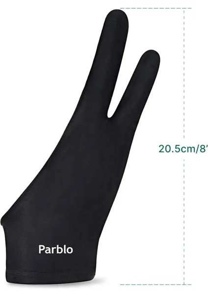 Standart Eldiven Stili Parblo Çizim Tableti Için Iki Parmak Kirlenme Önleyici Dokunma Önleyici Eldiven Ipad Ekranı Için Sağ ve Sol El Sanatçı Eldiveni (Yurt Dışından) fiyatları