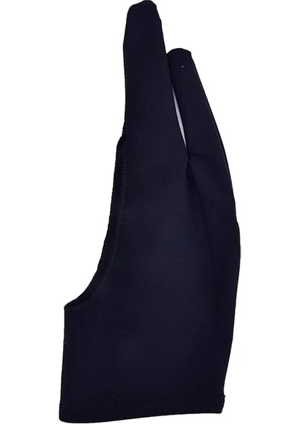 Siyah S Mavi 2 Parmak Kirlenme Önleyici Eldiven, Hem Sağ Hem De Sol El Için Sanatçı Herhangi Bir Gra Çizim Tableti Için Çizim (Yurt Dışından)