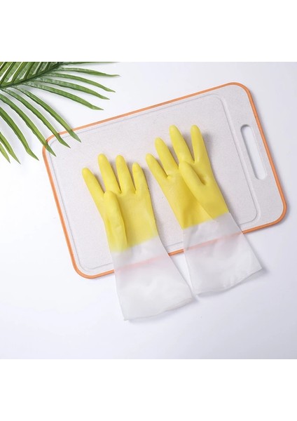 Sarı Fırça Stili L Beden Mutfak Bulaşık Yıkama Yağ Önleyici Silikon Eldiven Sağ El Sihirli Fırça Artı Kadife Lateks Eldiven Kirlenme Önleyici ve Kaymaz Eldivenler (Yurt Dışından) indirimleri
