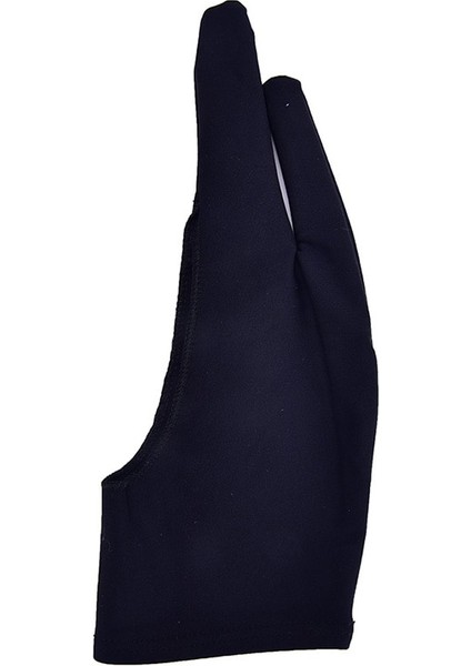 Siyah S Siyah 2 Parmak Kirlenme Önleyici Eldiven, Hem Sağ Hem De Sol El Için Sanatçı Herhangi Bir Gra Çizim Tableti Için Çizim (Yurt Dışından)