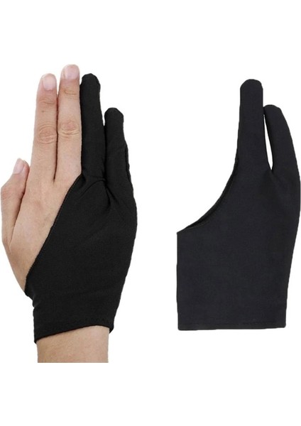 Siyah Stil M Beden 1 Adet Iki Parmak Eldiven Anti-Kirlenme Çizim Sanatçısı Anti-Kir Boyama Aracı Evrensel Graoft Parmaksız Tablet Eldiven (Yurt Dışından) indirimleri