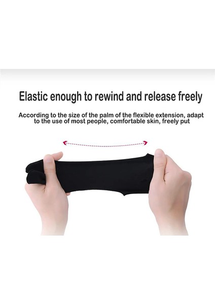 Lsize 5 Adet Siyah Stil Yenı Boyama Eldivenleri Anti-Kirlenme Anti-Ter Anti-Dokunmatik Ekran Sanat Öğrenci Çizim Tablet Ipad Notebook Için Iki Parmak Eldiven (Yurt Dışından) modelleri