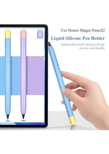 A6 Stili Honor Magic-Pencil 2 Için Kılıf Silikon Koruyucu Kapak Tutucu Tablet Dokunmatik Kalem Stylus Kılıfı Kol Honor Pencil2 Kılıf (Yurt Dışından)