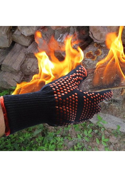 Silikon Fırın Eldivenleri Barbekü Silikon Eldivenler Yüksek Sıcaklıklar Için Kirlenme Önleyici Silikon Eldivenler Barbekü Eldivenler Yanık Koruması (Yurt Dışından) fiyatları