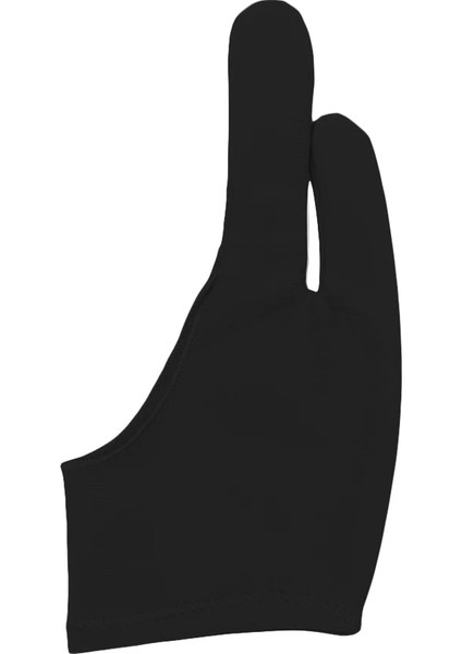 S Siyah Herhangi Bir Gra Çizim Tableti Için Sanatçı Çizim Eldiveni Siyah 2 Parmak Kirlenme Önleyici, Hem Sağ Hem De Sol El Için Siyah 3 Boyut (Yurt Dışından)