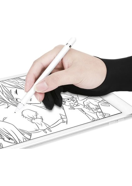 C Stili The9 Artist Çizim Eldiveni Herhangi Bir Gra Çizim Masası Için 2 Parmak Kirlenme Önleyici Sağ ve Sol El Eldivenleri Için (Yurt Dışından) indirimleri