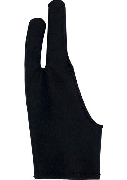 Siyah Stil Herhangi Bir Gra Çizim Için Sanatçı Çizim Eldiveni Tablet Siyah Sağ ve Sol El Için 2 Parmak Kirlenme Önleyici Siyah Serbest Boyut (Yurt Dışından)