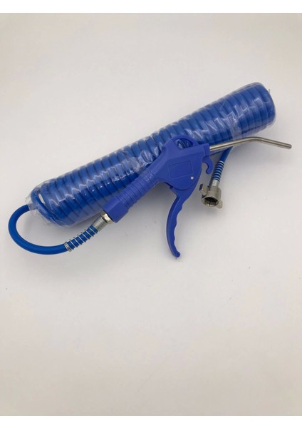Plastik Saplı Kısa Hava Tabancalı Poliüretan Spiral Hava Hortumu 5x8 5 mt Seti
