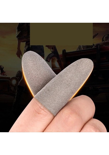 Gümüş Gri Tarzı IPhone iPad Android Telefon Için Dokunmatik Duyarlı Sweatproof Kaymaz Parmak Uçları Pubg Oyun Tablet Dokunmatik Ekran Oynama Kollu (Yurt Dışından)