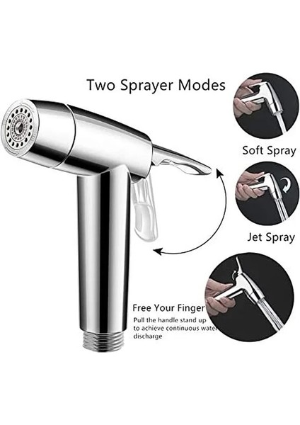 Yalnızca Püskürtme Tabancası Stili Tuvalet El Bide Musluk Banyo Bide Duş Püskürtücü 1.5 M Hortum Tankı Kancalı Tutucu Kadın Sağlığının Korunması Için Kolay Kurulum (Yurt Dışından) fırsatları