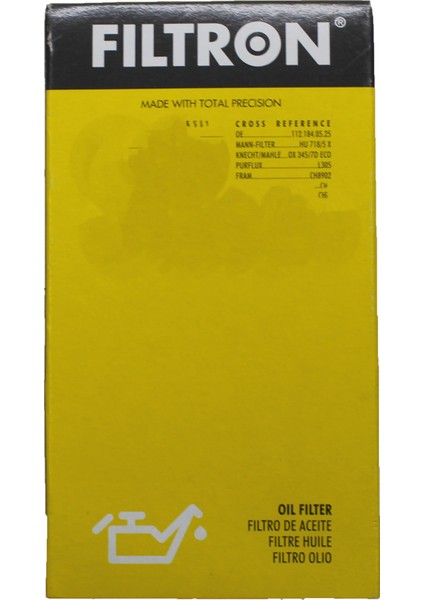 Filtre Yağ Sprinter 611 646 651 Euro3 Euro4 Euro5
