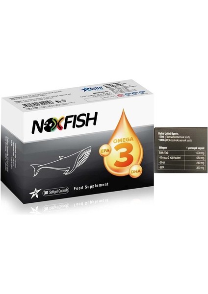 Balık Yağı Omega-3 Epa Dha 30 Yumuşak Kapsül