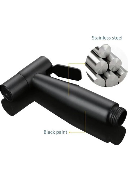 Paket 4 Tarzı Siyah El Taşınabilir Tuvalet Bide Püskürtme Tabancası Duş Başlığı Musluk Paslanmaz Çelik Banyo Kendi Kendini Temizleyen Su Hortumu Duvar Tutucu (Yurt Dışından) modelleri