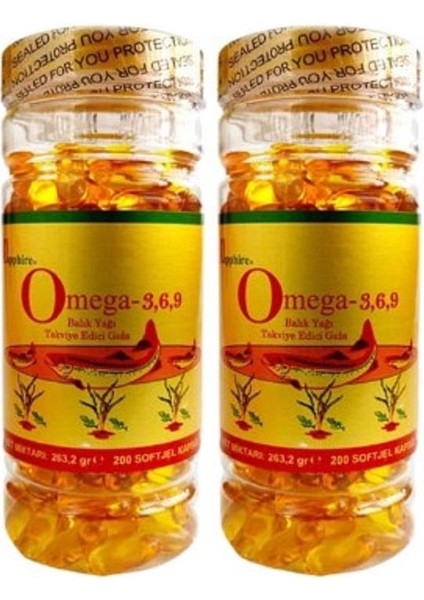 Omega-3-6-9 200 Yumuşak Kapsül - 2 Adet