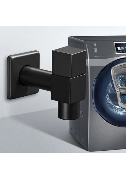 SF-BX001-6 Tarzı Siyah Pirinç Duvara Monte Banyo Köşe Çamaşır Makinesi Musluk Açık Dış Bahçe Bibcock Banyo Tuvalet Paspas Havuz Muslukları (Yurt Dışından) fırsatları