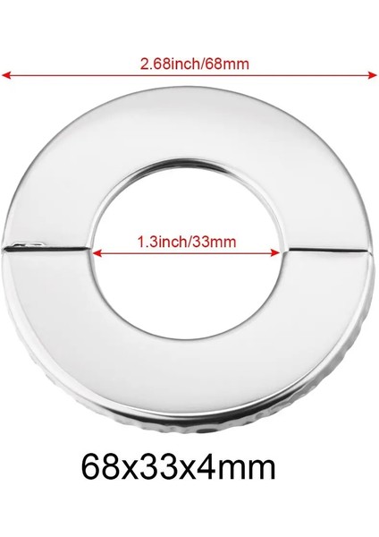 68X33X4MM Tarzı 1 Adet Paslanmaz Çelik Duş Mutfak Musluk Dekoratif Kapak Duvar Flanşı Kendinden Yapışkanlı Boru Duvar Kapakları Banyo Aksesuarları Yeni (Yurt Dışından)