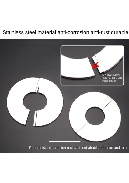 No.33 Stili Musluk Paslanmaz Çelik Dekoratif Kapak Bölünmüş Paslanmaz Çelik Karışım Vanası Yuvarlak Çirkin Duman Borusu Klima Delik Kapağı (Yurt Dışından) fırsatları