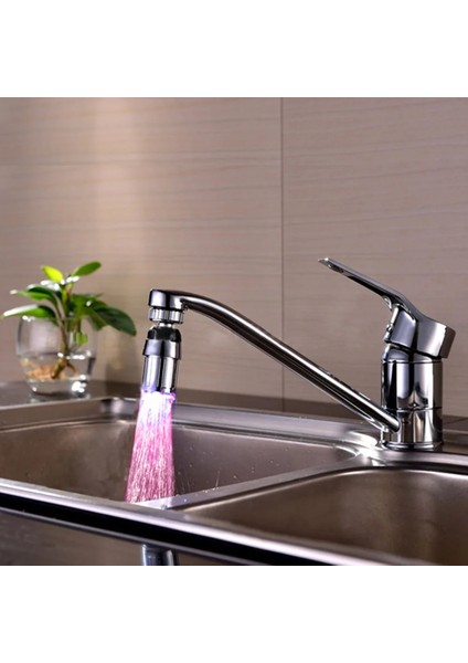 Tip 1 Musluk Stili LED Su Musluk Işık Renkli Değişen Kızdırma Duş Başlığı Mutfak Musluk Musluk Işık Sıcaklık Sensörü Mutfak Banyo Için Vinç (Yurt Dışından) modelleri