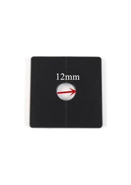 Siyah 12MM Tarzı 86 Tip Duvar Tel Delik Kapağı Abs Ayrılmış Delik Panel Musluk Ayar Kapağı Klima Toz Boru Tapası Mobilya Donanım (Yurt Dışından)