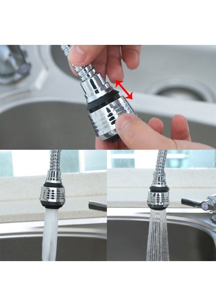 Adaptör Stili Mutfak Musluk Havalandırıcı 2 Mod Dönebilen Fıskiye Yüksek Basınç Memesi Musluk Adaptörü Banyo Lavabo Sprey Turbo Musluk Konektörü (Yurt Dışından) modelleri