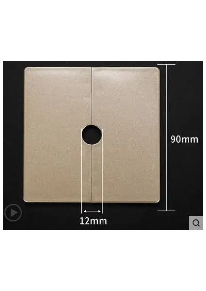 Altın 12MM Tarzı 86 Tip Duvar Tel Delik Kapağı Abs Ayrılmış Delik Panel Musluk Ayar Kapağı Klima Toz Boru Tapası Mobilya Donanım (Yurt Dışından)