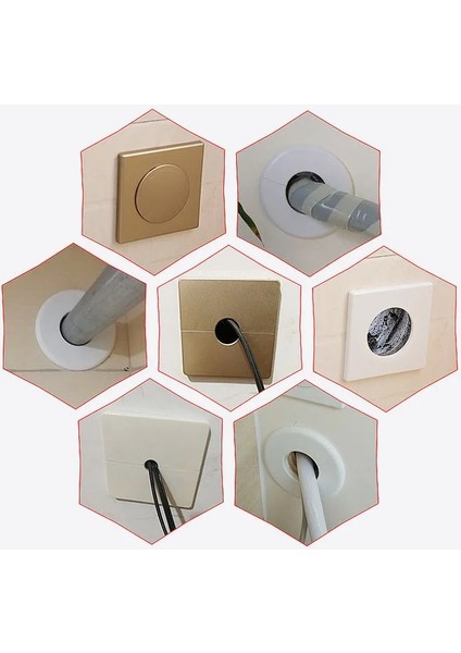 Siyah 33MM Tarzı 86 Tip Duvar Tel Delik Kapağı Abs Ayrılmış Delik Panel Musluk Ayar Kapağı Klima Toz Boru Tapası Mobilya Donanım (Yurt Dışından) modelleri