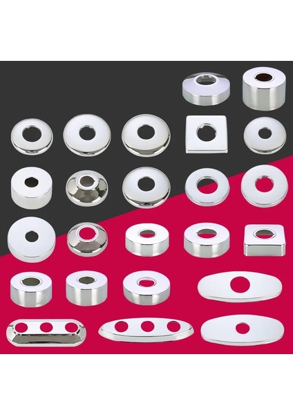 E Tarzı Yeni Tasarım 4 Nokta 6 Nokta Mutfak Lavabo Musluğu Delik Süslemeleri Plaka Su Geçirmez Anti Pas Paslanmaz Çelik Dekoratif Kapak (Yurt Dışından) modelleri