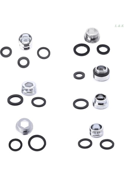 No.18 Stili Katı Metal Adaptör Dış Diş Su Tasarrufu Mutfak Musluk Musluk Havalandırıcı Konektörü Mutfak Musluk Adaptörü Su Arıtıcısı (Yurt Dışından)
