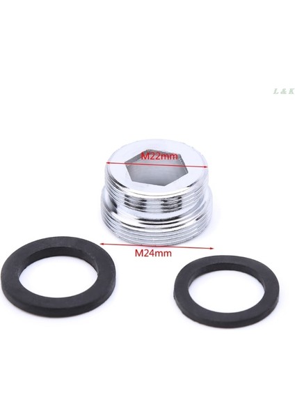 No.24 Tarzı Katı Metal Adaptör Dış Diş Su Tasarrufu Mutfak Musluk Musluk Havalandırıcı Konektörü Mutfak Musluk Adaptörü Su Arıtıcısı (Yurt Dışından)