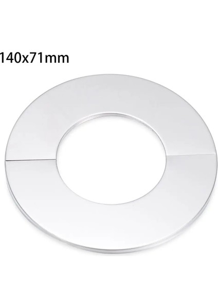 140X71MM Stili 1 Adet Kendinden Yapışkanlı Paslanmaz Çelik Musluk Dekoratif Kapak Duş Krom F Su Borusu Duvar Kapakları Banyo Aksesuarları (Yurt Dışından)