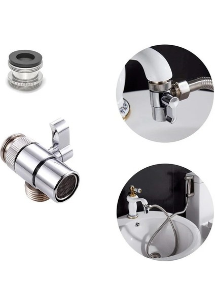 Plastik Tarzı Anahtarı Musluk Adaptörü Mutfak Lavabo Splitter Yönlendirme Vanası Su Musluk Bağlantısı Tuvalet Bide Duş Mutfak Aksesuarları (Yurt Dışından) indirimleri