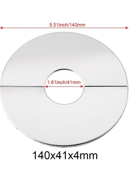 140X41X4MM Tarzı 1 Adet Paslanmaz Çelik Boru Duvar Kapakları Duvar Flanşlı Duş Mutfak Musluk Dekoratif Kapak Musluk Aksesuarları Ev Geliştirme 2022 (Yurt Dışından)