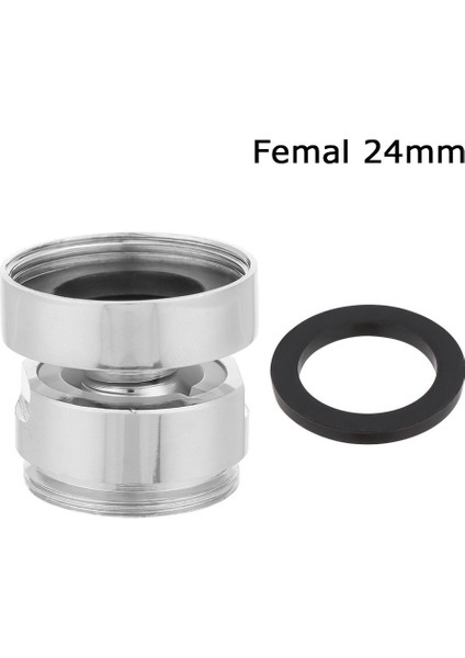 Dişi 24MM Tarzı Derece Ayarlanabilir Bağlantı Bahçe Hortumu Pirinç Döner Havalandırıcı Adaptörü Mutfak Musluk Parçaları Su Arıtıcısı Aksesuarları (Yurt Dışından)