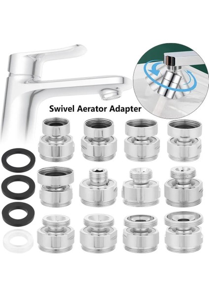 Dişi 24MM Tarzı Derece Ayarlanabilir Bağlantı Bahçe Hortumu Pirinç Döner Havalandırıcı Adaptörü Mutfak Musluk Parçaları Su Arıtıcısı Aksesuarları (Yurt Dışından) modelleri