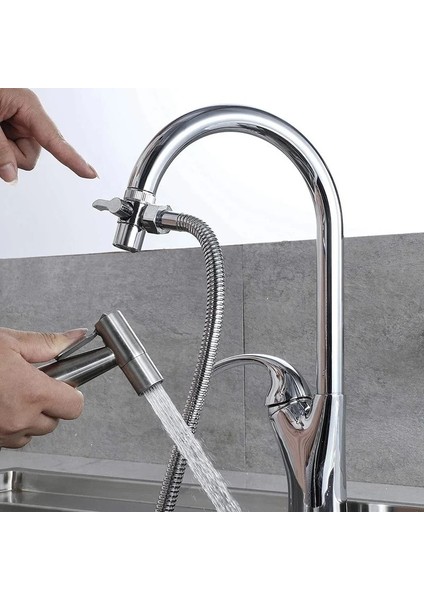 Plastik 2 Adet Tarzı 1 Adet Musluk Ayrıştırma Vanası Su Musluğu Ayırıcı Duş Başlığı Konnektör Adaptörü 3 Yollu Vana Anahtarı Banyo Mutfak Lavabo Splitter (Yurt Dışından)