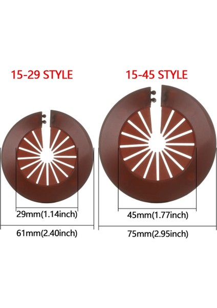 Kahverengi-26,5 mm Tarzı Çok Renkli Boru Dekoratif Kapak Açılı Vana Radyatör Borusu Duvar Kanalları Mutfak Musluk Aksesuarları Için Plumb-Pak Boru Kapakları (Yurt Dışından) fiyatları