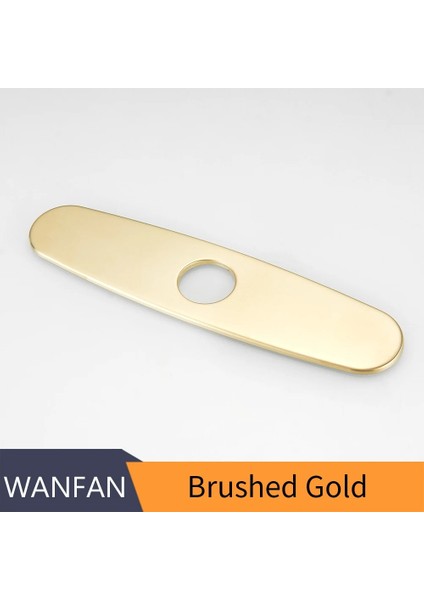 Fırçalanmış Altın Tarzı Mutfak Musluk Aksesuarları Delik Kapağı Güverte Plakası 8 "banyo Lavabo Kullanılmayan Montaj Escutcheo (Yurt Dışından)