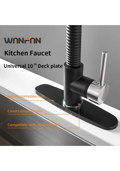 Fırçalanmış Altın Tarzı Mutfak Musluk Aksesuarları Delik Kapağı Güverte Plakası 8 "banyo Lavabo Kullanılmayan Montaj Escutcheo (Yurt Dışından)